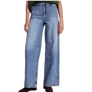 Boden Relaxed Wide Leg High Rise Jeans Denim Women's 10